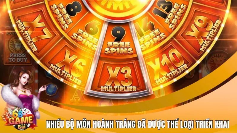 Nhiều bộ môn hoành tráng đã được thể loại triển khai