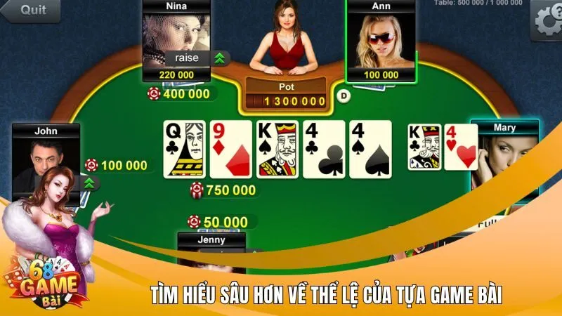 Tìm hiểu sâu hơn về thể lệ của tựa game bài